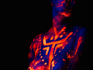 Aktifotod värvidega ja kehamaalingud 001 värvitud keha ehk kehamaaling